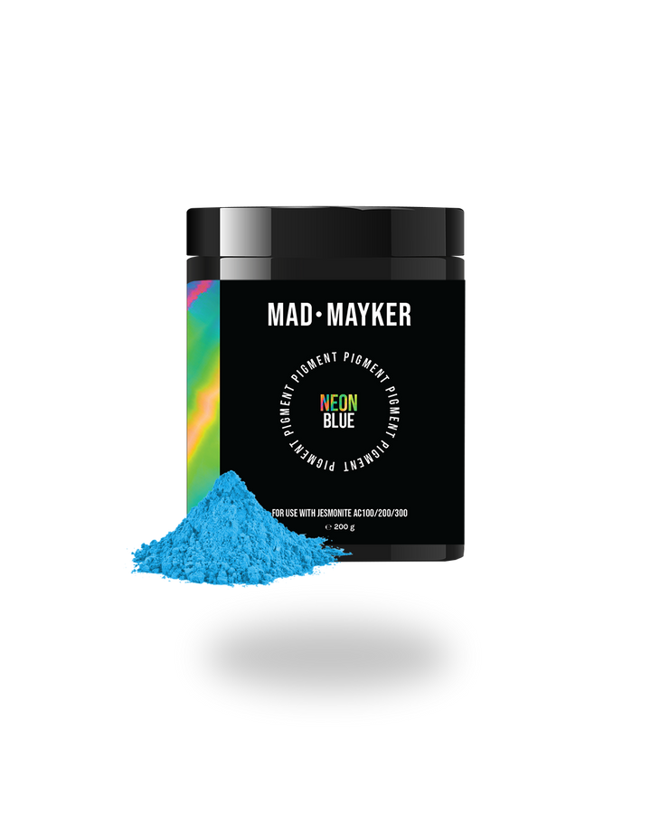 MAD MAYKER Neon Powder Pigment for Jesmonite AC100 series Canada USA Mexico Best Seller  Neon Blue